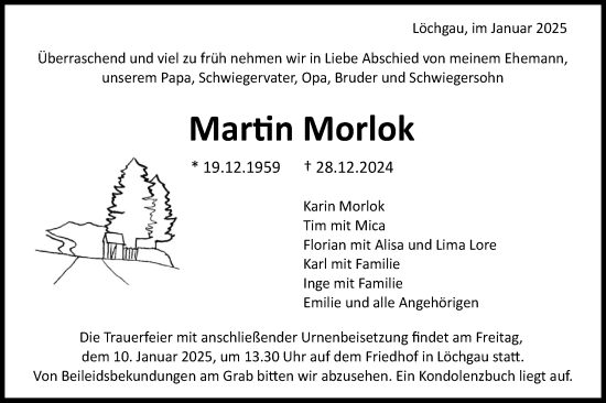 Traueranzeige von Martin Morlok von Bietigheimer Zeitung